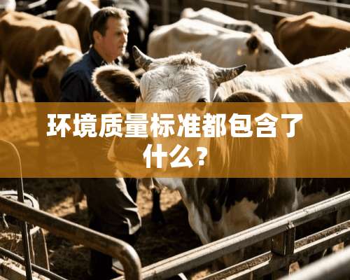 环境质量标准都包含了什么？