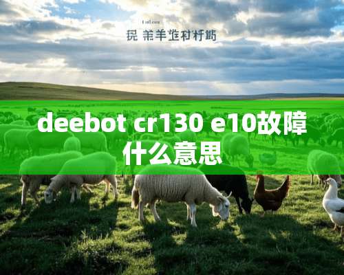 deebot cr130 e10故障什么意思