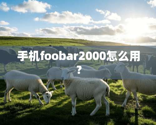 手机foobar2000怎么用？