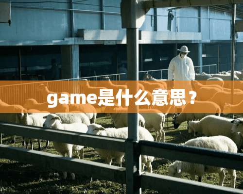 game是什么意思？