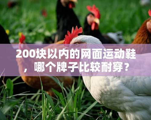 200块以内的网面运动鞋，哪个牌子比较耐穿？