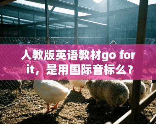 人教版英语教材go for it，是用国际音标么？