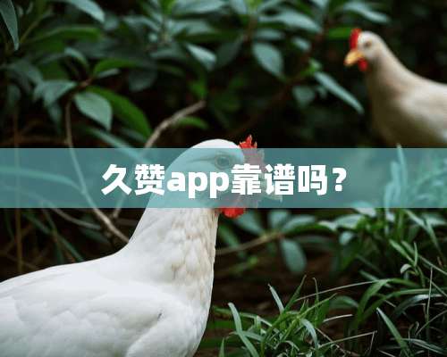 久赞app靠谱吗？