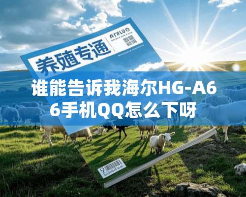 谁能告诉我海尔HG-A66手机QQ怎么下呀