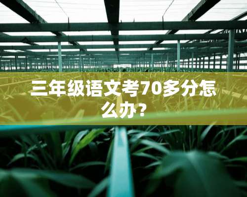 三年级语文考70多分怎么办？