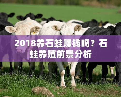 2018养石蛙赚钱吗？石蛙养殖前景分析