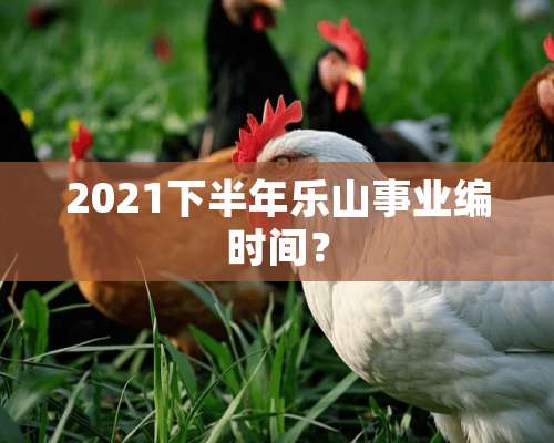 2021下半年乐山事业编时间？