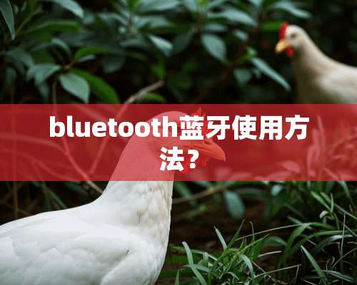 bluetooth蓝牙使用方法？