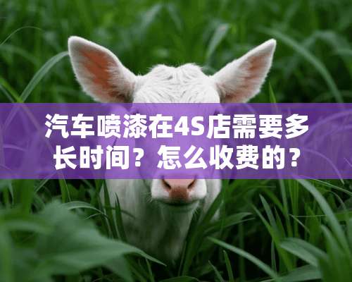 汽车喷漆在4S店需要多长时间？怎么收费的？