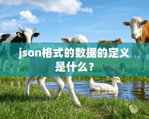 json格式的数据的定义是什么？