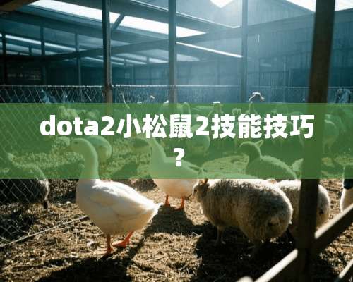 dota2小松鼠2技能技巧？