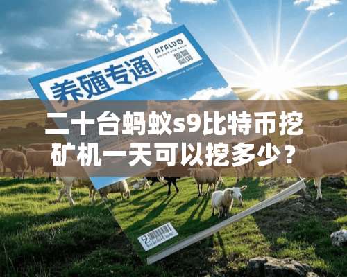 二十台蚂蚁s9比特币挖矿机一天可以挖多少？