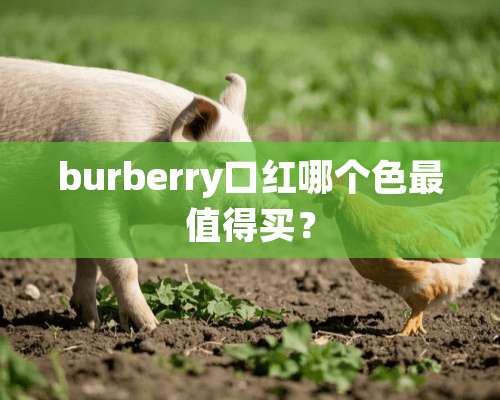 burberry口红哪个色最值得买？