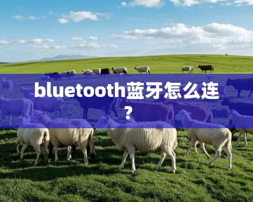 bluetooth蓝牙怎么连？