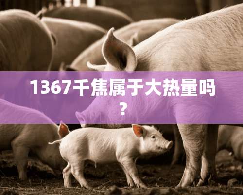 1367千焦属于大热量吗？