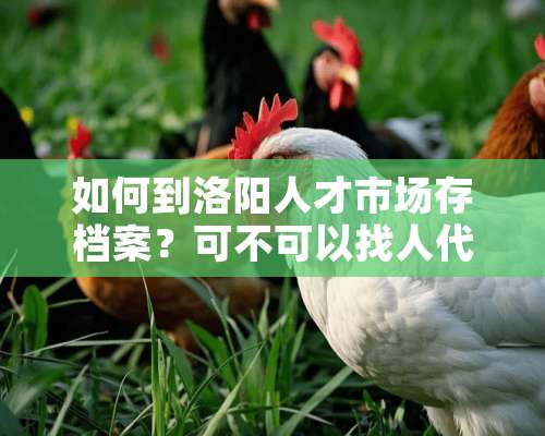 如何到洛阳人才市场存档案？可不可以找人代存？