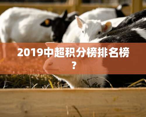 2019中超积分榜排名榜？