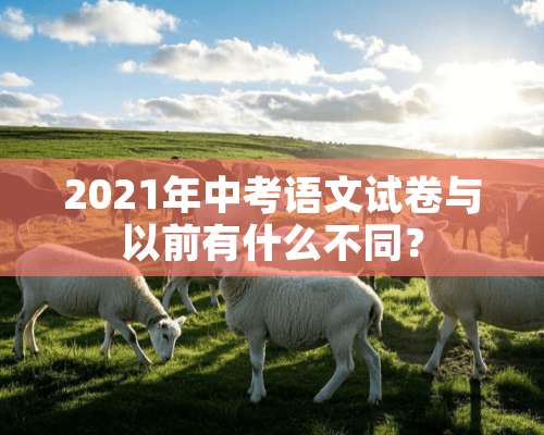 2021年中考语文试卷与以前有什么不同？