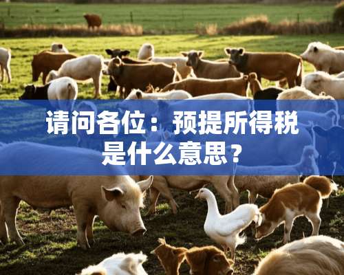 请问各位：预提所得税是什么意思？