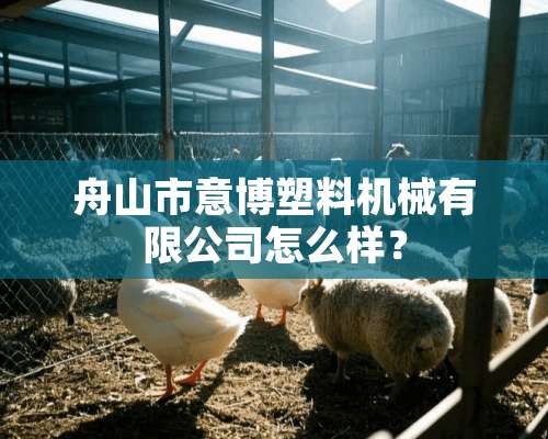 舟山市意博塑料机械有限公司怎么样？