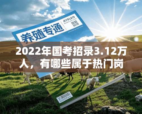 2022年国考招录3.12万人，有哪些属于热门岗位？