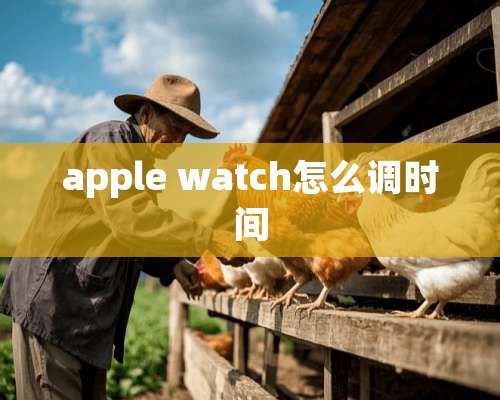 apple watch怎么调时间