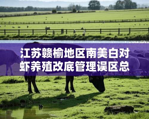 江苏赣榆地区南美白对虾养殖改底管理误区总结