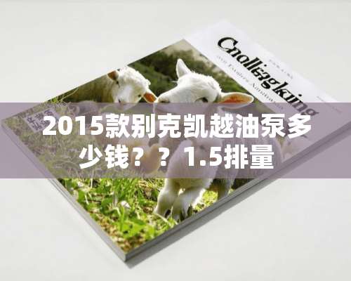 2015款别克凯越油泵多少钱？？1.5排量