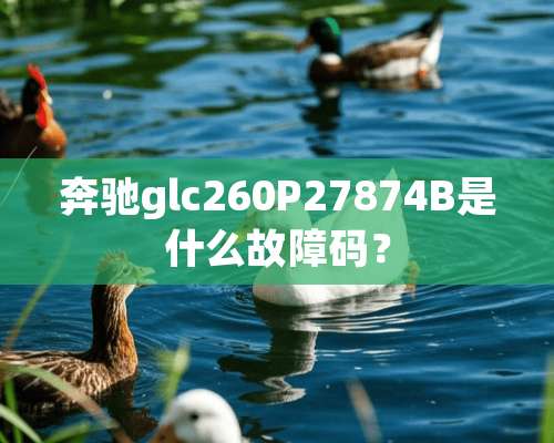 奔驰glc260P27874B是什么故障码？