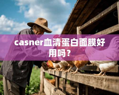 casner血清蛋白面膜好用吗？