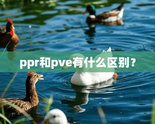 ppr和pve有什么区别？