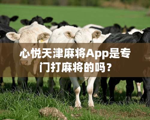 心悦天津**App是专门打**的吗？