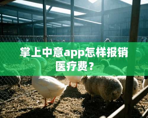 掌上中意app怎样报销医疗费？