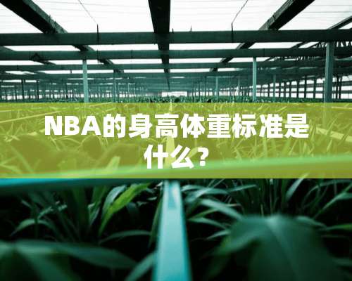 NBA的身高体重标准是什么？