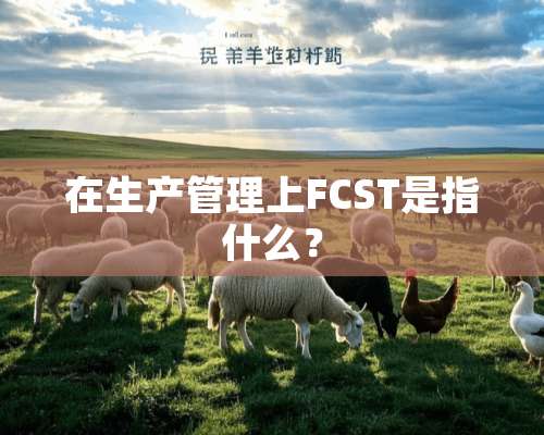 在生产管理上FCST是指什么？