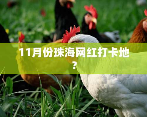 11月份珠海网红打卡地？