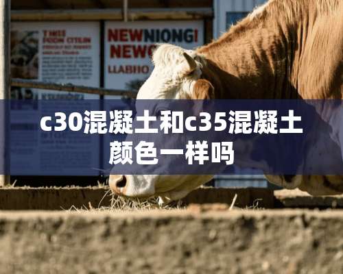 c30混凝土和c35混凝土颜色一样吗