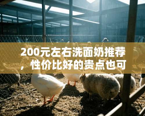 200元左右洗面奶推荐，性价比好的贵点也可以，但不要超过300元？