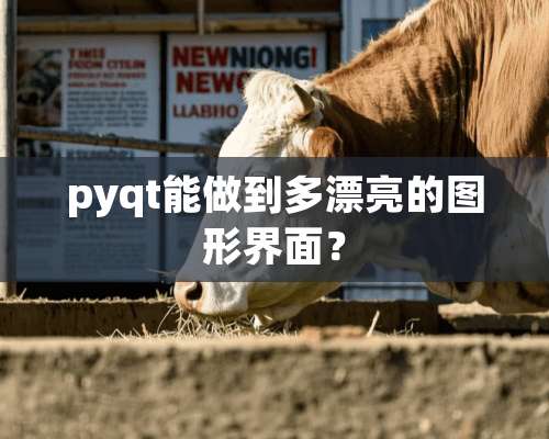 pyqt能做到多漂亮的图形界面？