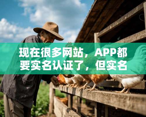 现在很多网站，APP都要实名认证了，但实名认证有什么意义