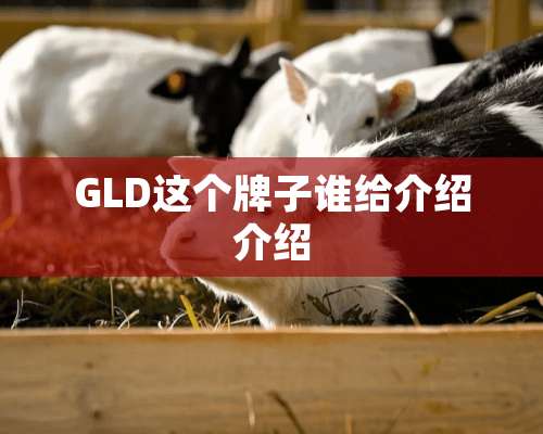 GLD这个牌子谁给介绍介绍