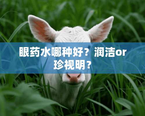 眼药水哪种好？润洁or珍视明？