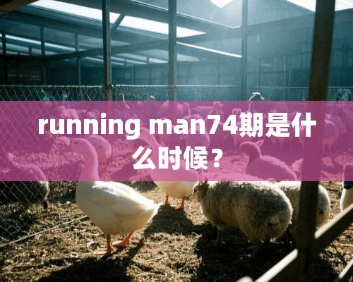 running man74期是什么时候？