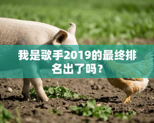 我是歌手2019的最终排名出了吗？