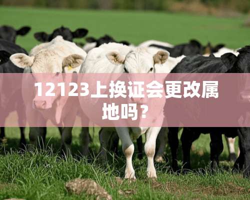 12123上换证会更改属地吗？