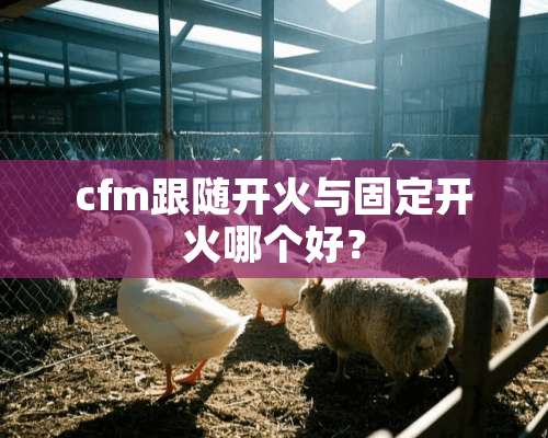 cfm跟随开火与固定开火哪个好？