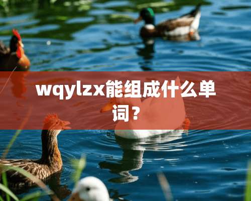 wqylzx能组成什么单词？