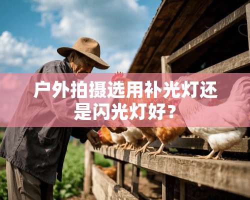 户外拍摄选用补光灯还是闪光灯好？