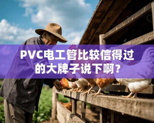 PVC电工管比较信得过的大牌子说下啊？