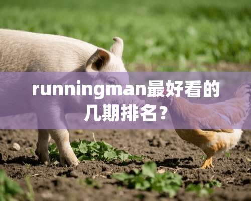 runningman最好看的几期排名？